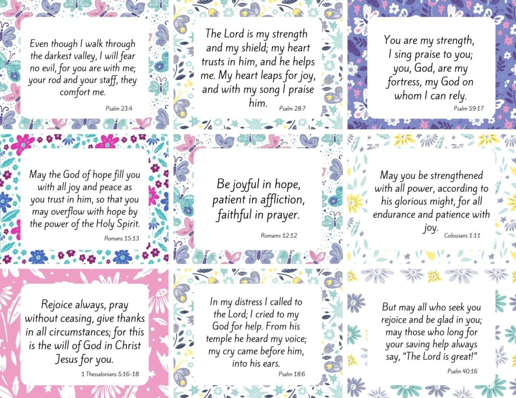 100 Amazing and FREE Printable Scripture Cards