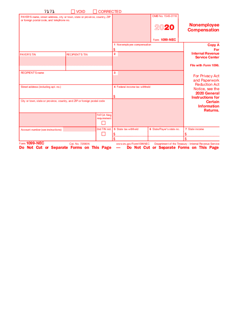 1099 Nec Form Printable