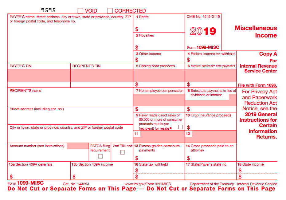 1099 Printable Forms