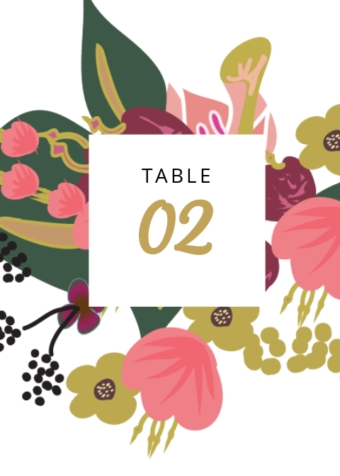 14 FREE Table Card Templates Customize Download Template