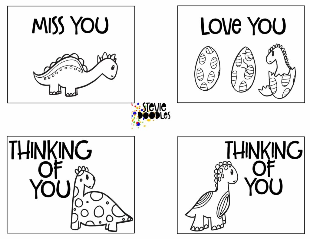 28 Free Thinking Of You Cards To Color Stevie Doodles