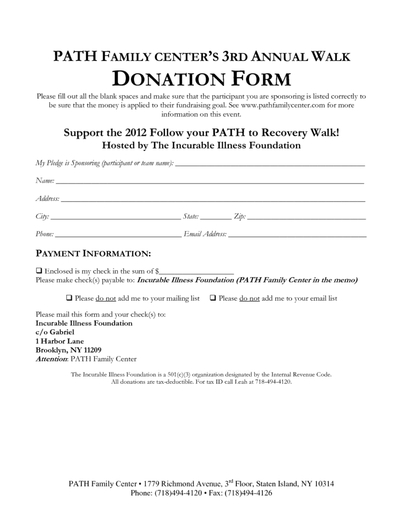 36 Free Donation Form Templates In Word Excel PDF