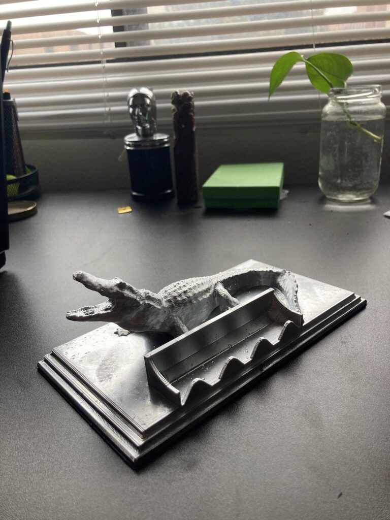 3D Printable Business Card Holder Alligator STL File Etsy