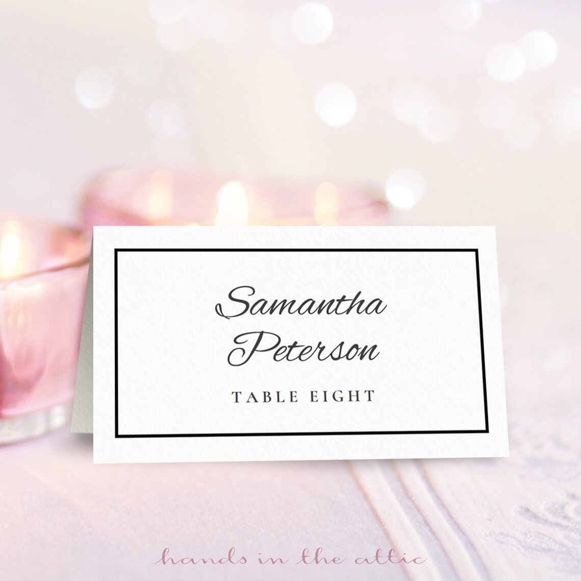 5 Free Wedding Place Card Templates