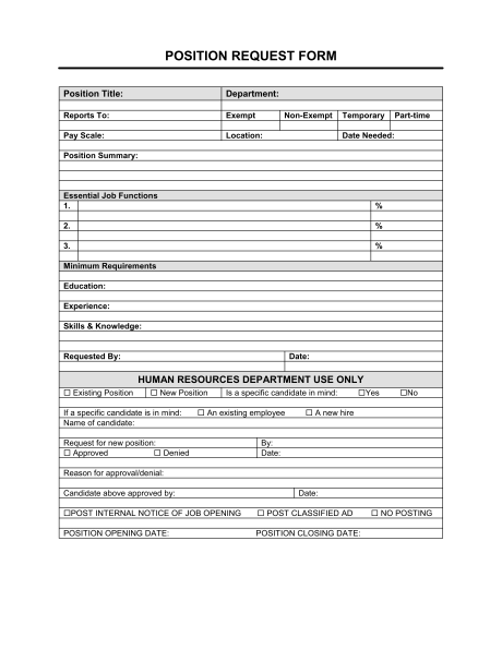 5 Request Form Templates Formats Examples In Word Excel