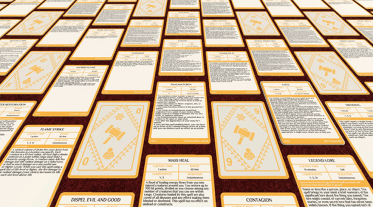 5E Printable Spell Cards - We Love Printables