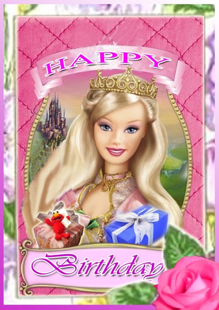 8 Barbie Barbie Princess Printable Birthday Cards free 