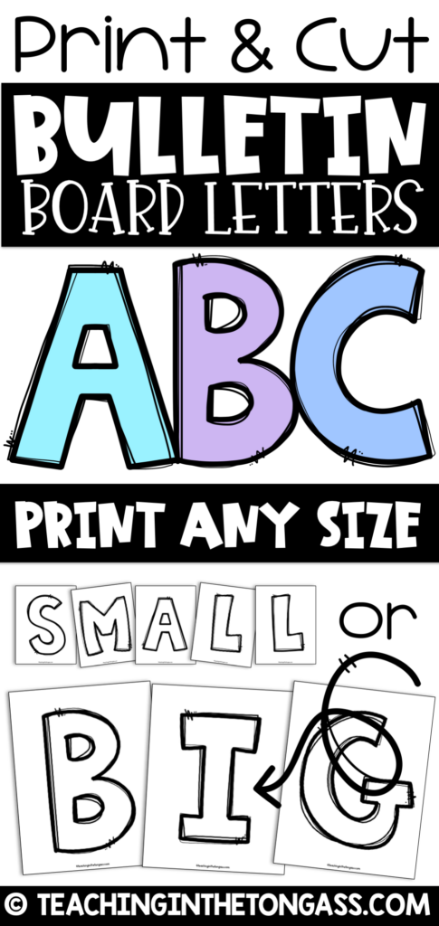 Alphabet Bulletin Board Letters Printable