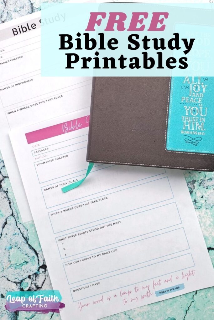 Bible Study Free Printables