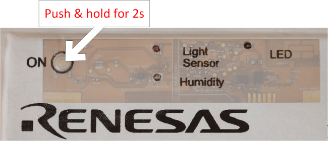 Bluetooth Low Energy Smart Data Logging Label Demonstration Renesas