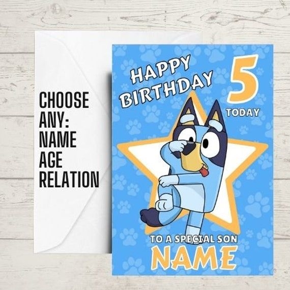 Bluey Birthday Card Printable Free Printable Rainy Weathers