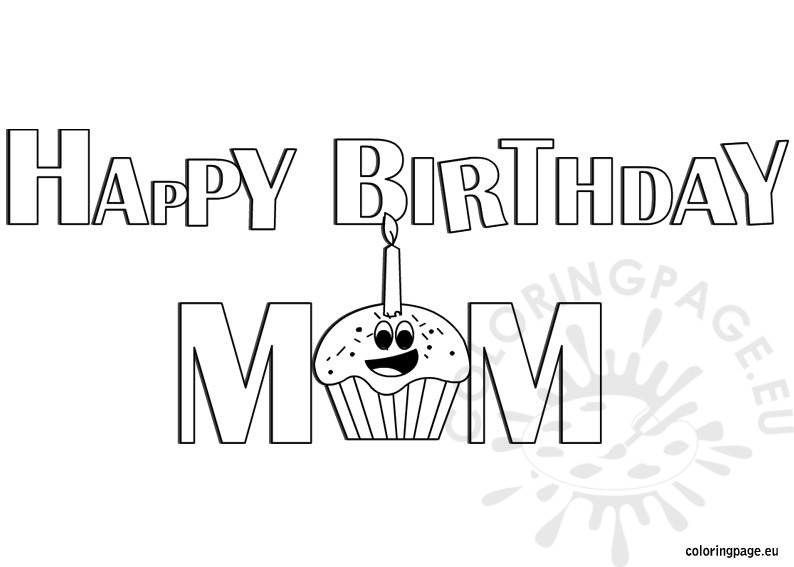 Foldable Birthday Cards For Mom Printable Coloring