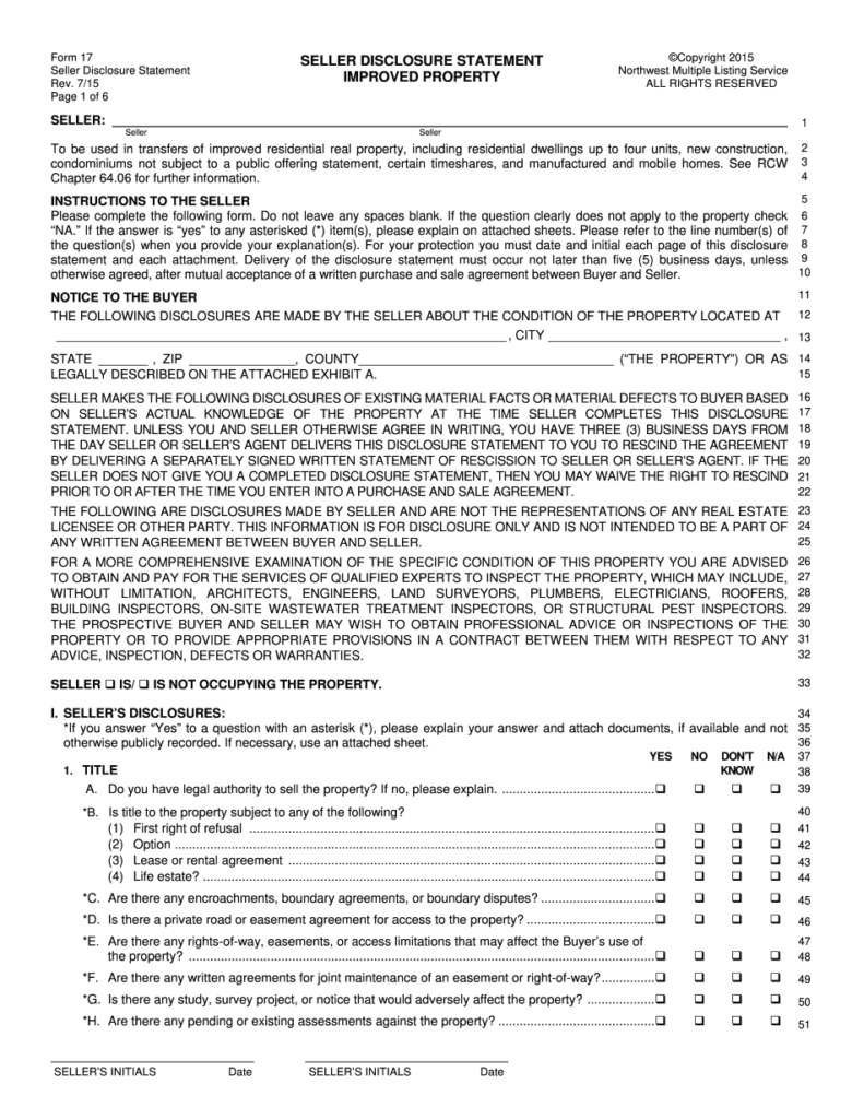 Form 17 Printable Blank PDF Online