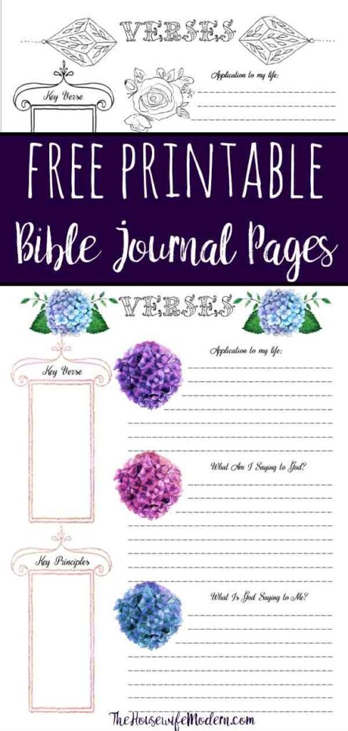 Free Bible Journaling Printables