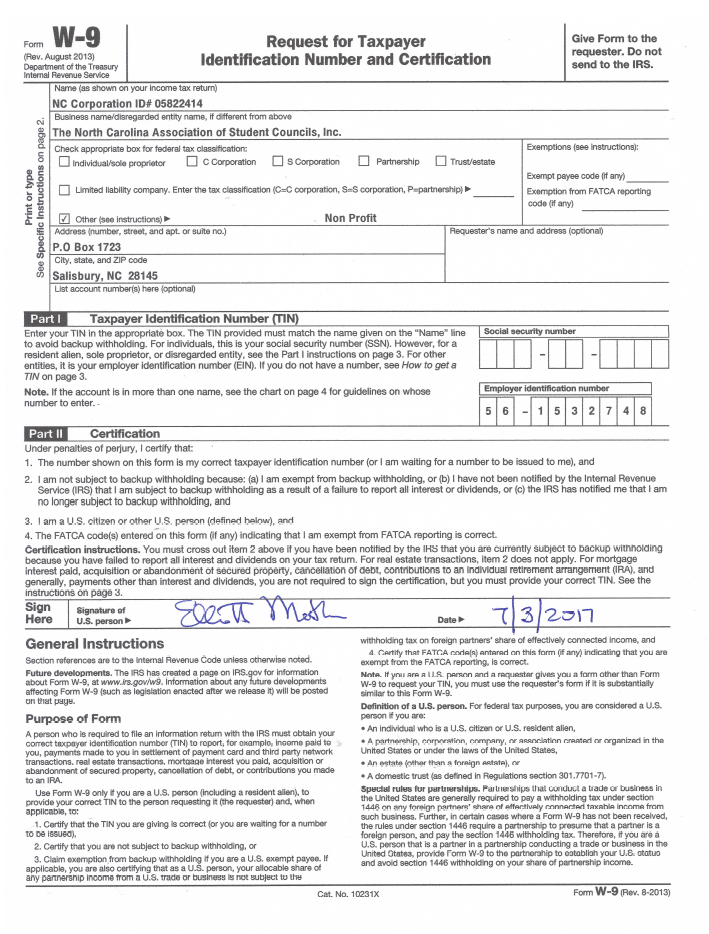 Free Irs Printable Form W9 PapersPanda