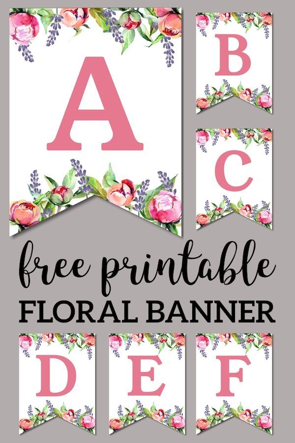 Free Printable Alphabet Letters For Banners