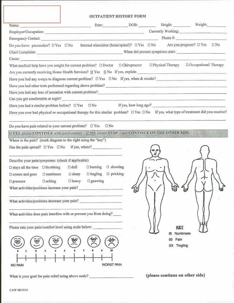 Free Printable Basic Physical Exam Form Pdf