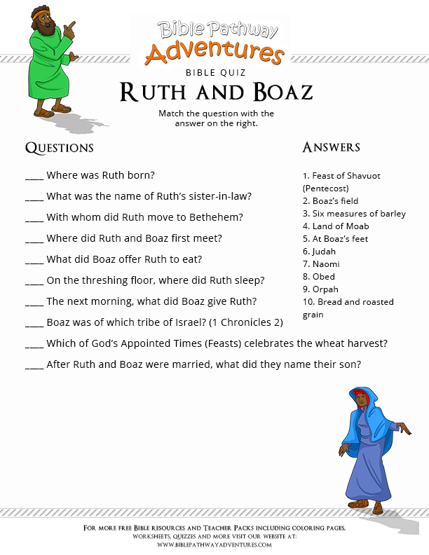 Free Printable Bible Study On Ruth