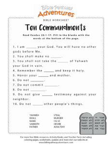 Free Printable Bible Study Worksheets For Adults - We Love Printables