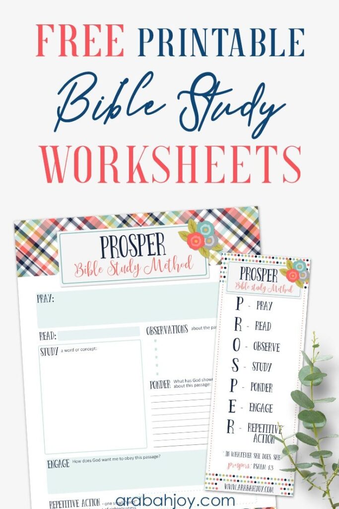 Free Printable Bible Study Worksheets Pdf