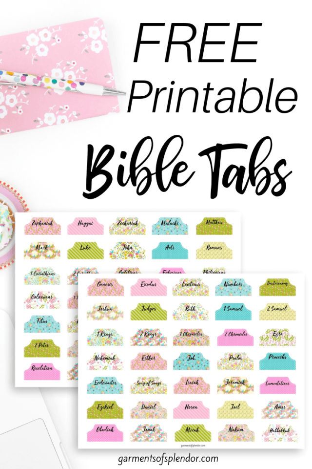 Free Printable Bible Tabs Customize And Print