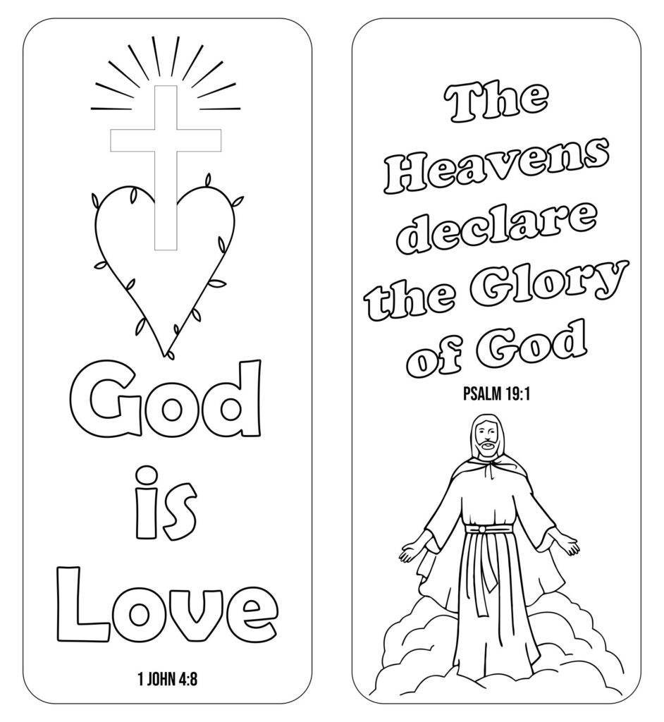 Free Printable Bible Verse Bookmarks To Color