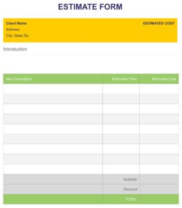 Blank Free Printable Bid Sheets We Love Printables Blank Free Printable Bid Sheets We Love Printables