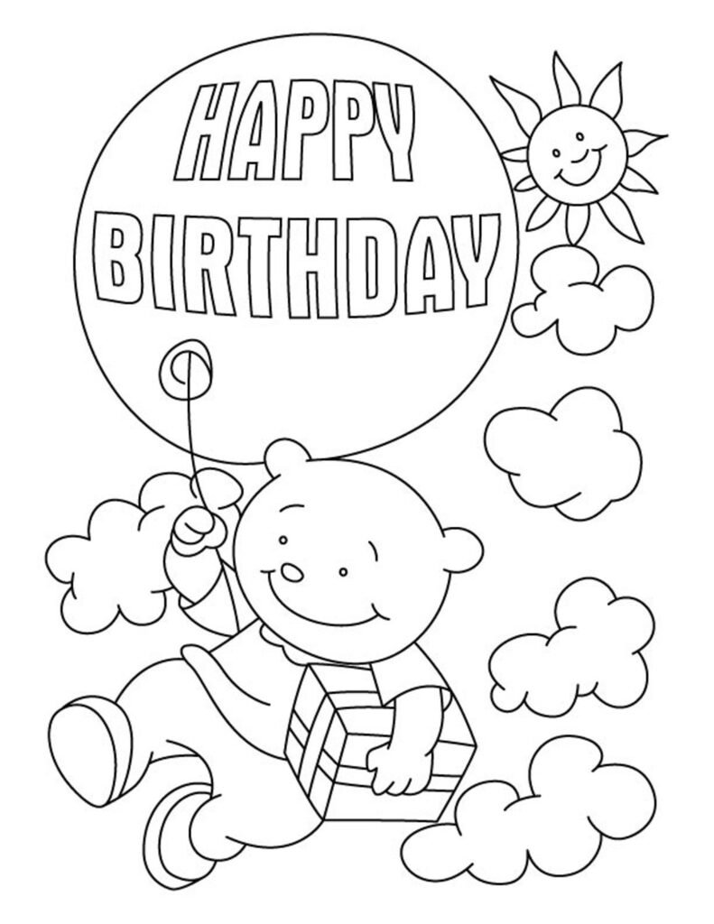 Free Printable Birthday Cards To Color