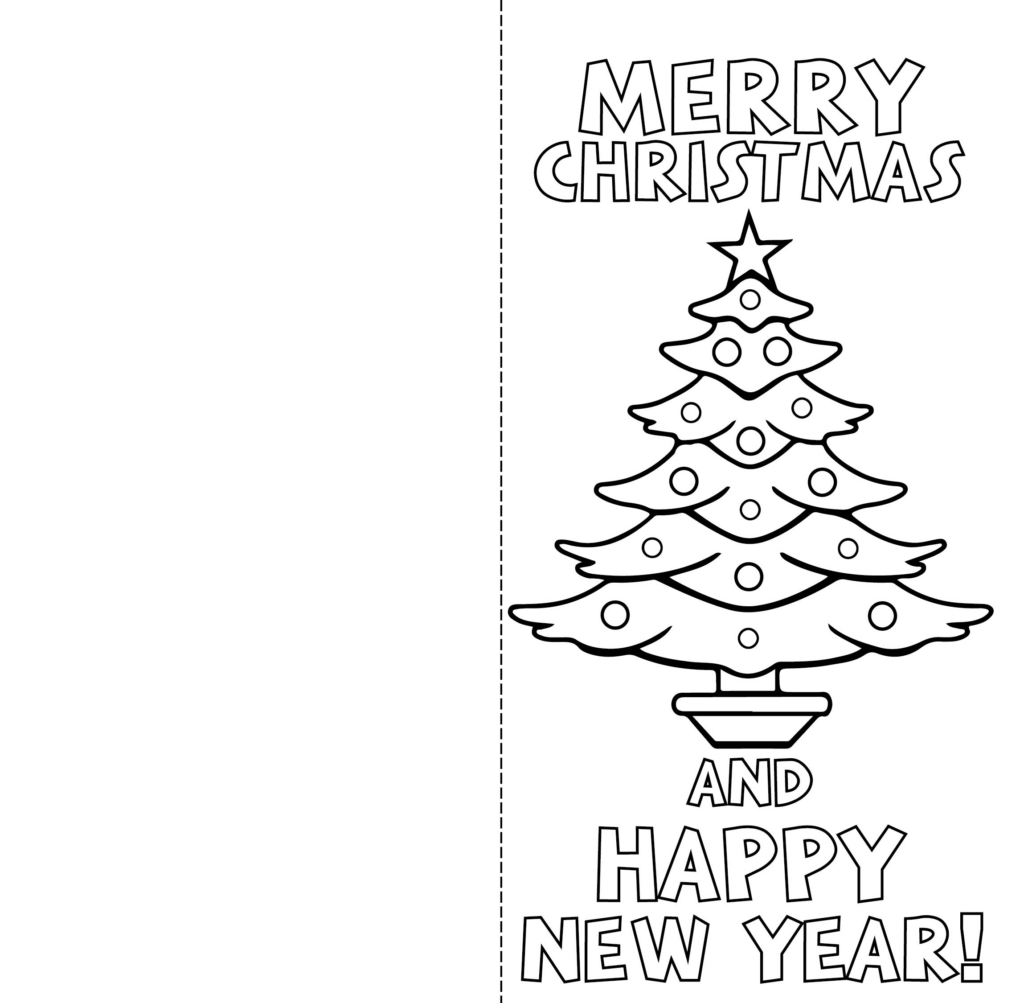 Free Printable Christmas Cards To Color