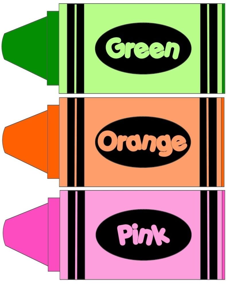 Free Printable Crayon Labels