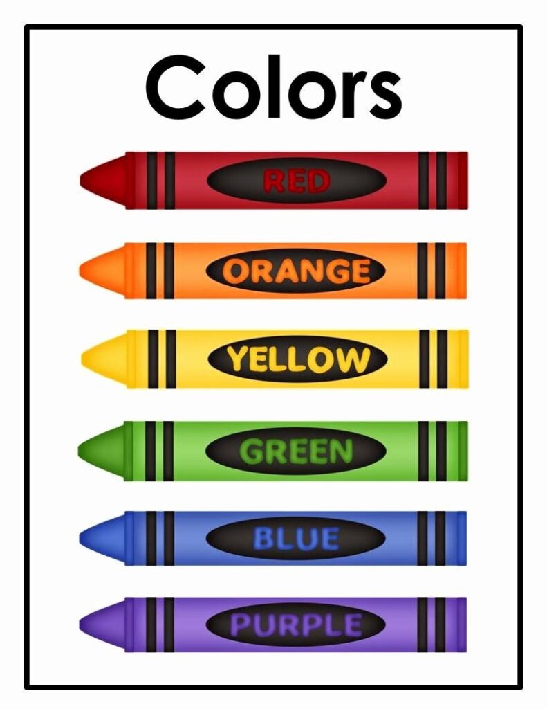 Free Printable Crayon Labels Printable Word Searches