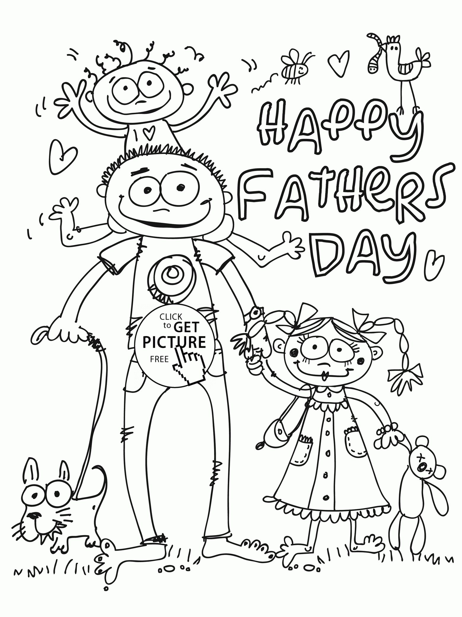 Free Printable Father s Day Cards To Color