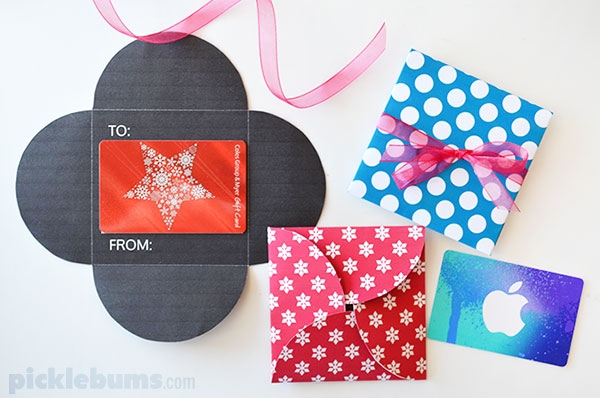 Free Printable Gift Card Holders Picklebums