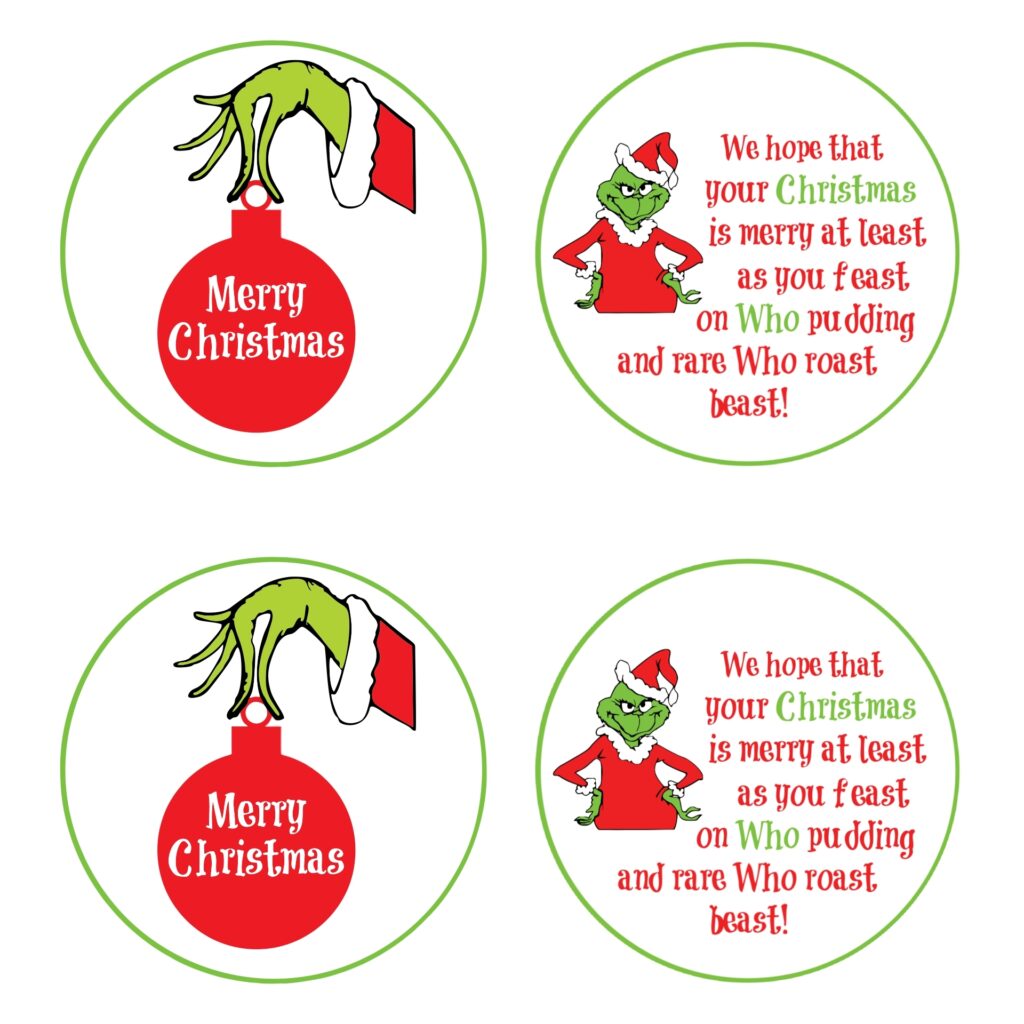 Free Printable Grinch Gift Tags Stephenson