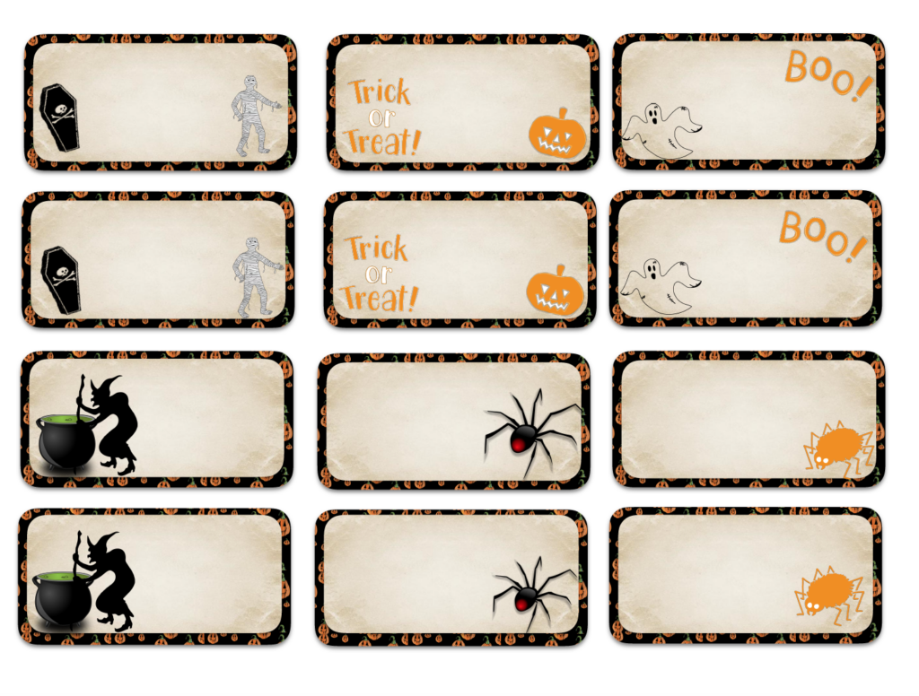 Free Printable Halloween Labels