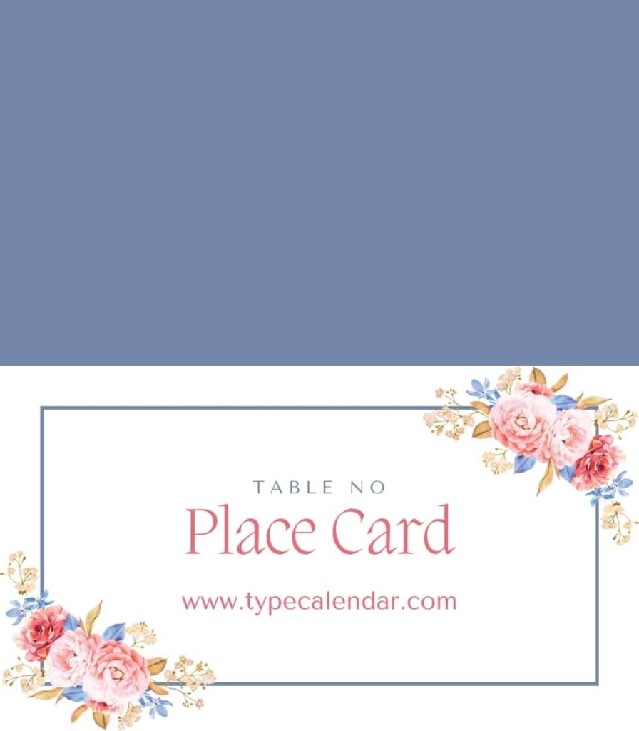 Free Printable Place Card Templates Add A Personal Touch To Your Event