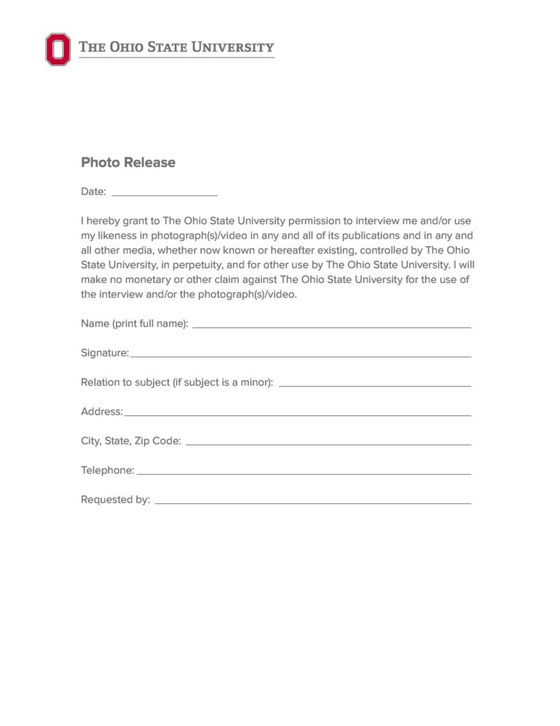 Free Printable Print Release Form PRINTABLE TEMPLATES