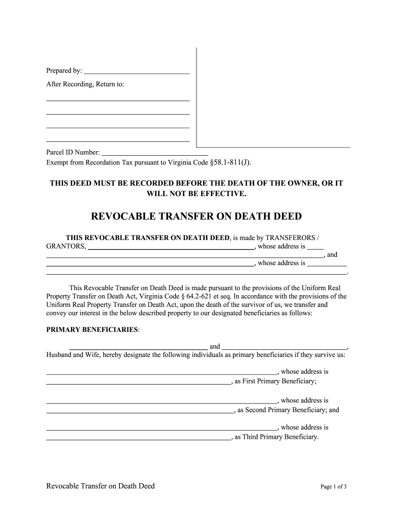 Free Printable Transfer On Death Deed Form New Mexico