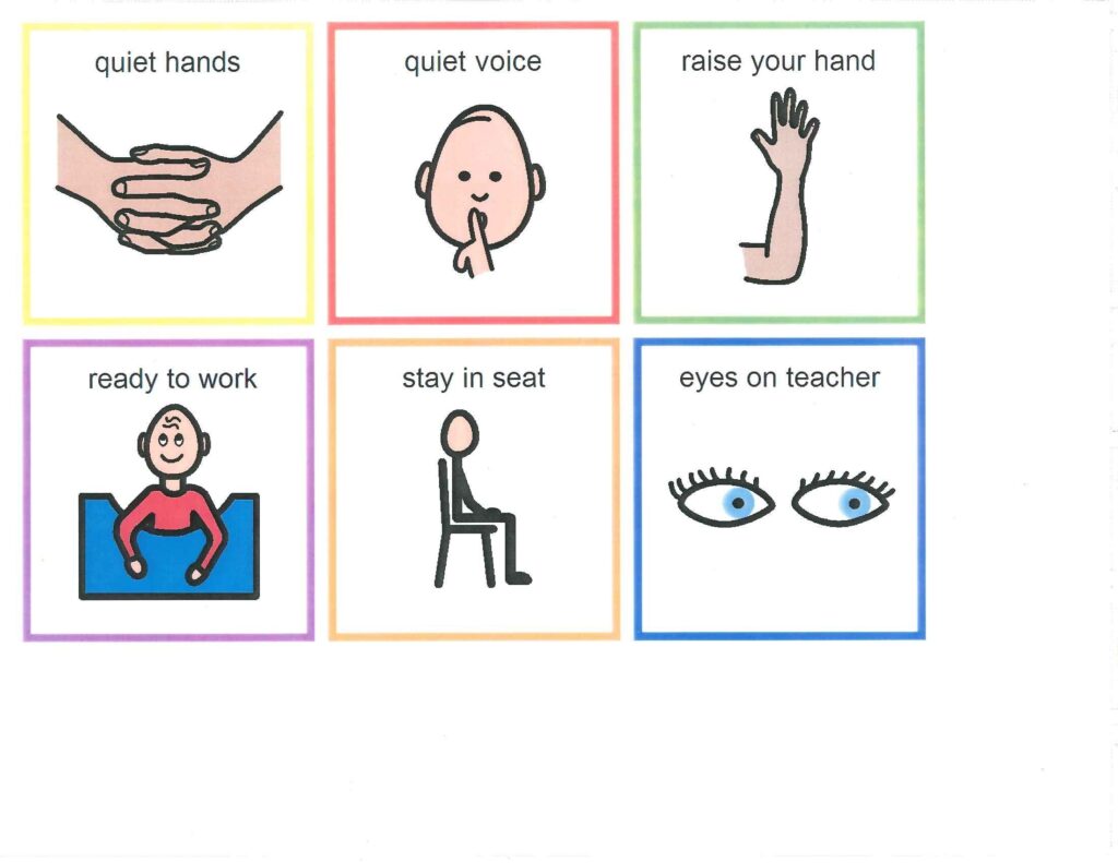 Free Printable Visual Cue Cards For Autism