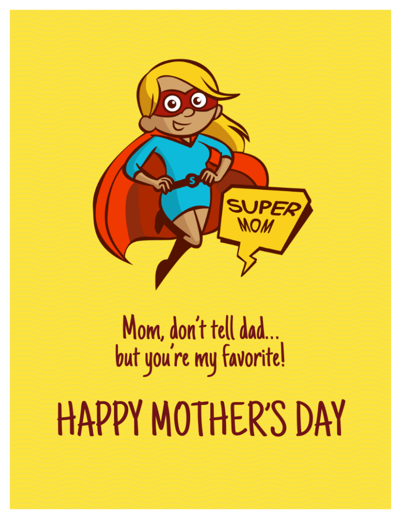 Funny Mothers Day Printable Cards