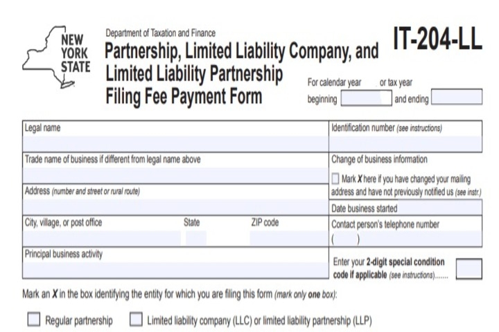 Instructions For Form IT 204 LL