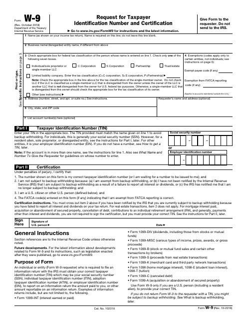 IRS Form W 9 Fill Out Sign Online And Download Fillable PDF 