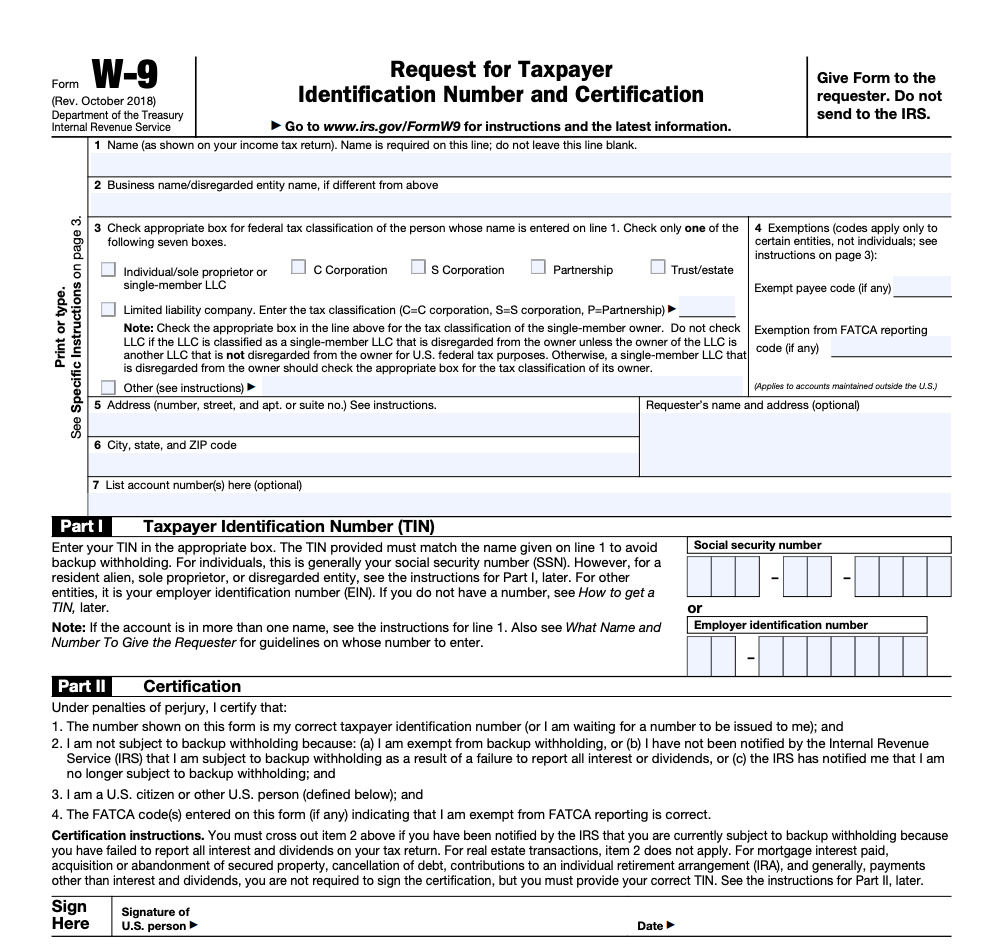 Irs W9 Form 2025 Printable Teddy Malinde