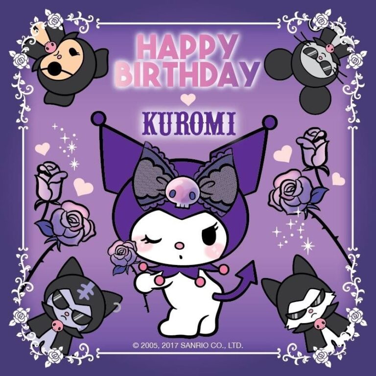 Printable Kuromi Birthday Card We Love Printables Printable Kuromi Birthday Card We Love Printables