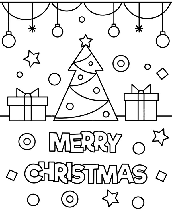 Merry Christmas Printable Christmas Cards To Color