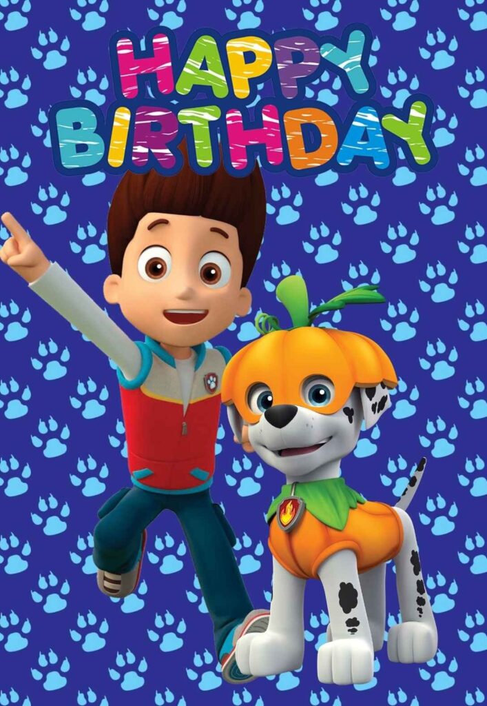 Paw Patrol Printable Birthday Cards PRINTBIRTHDAY CARDS