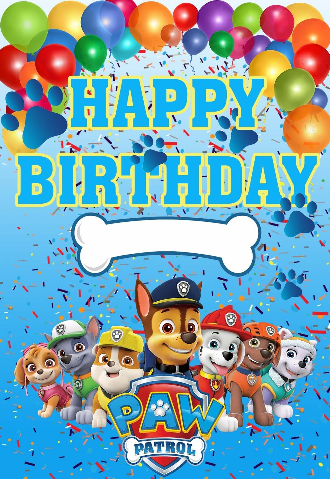 Paw Patrol Printable Birthday Cards PRINTBIRTHDAY CARDS