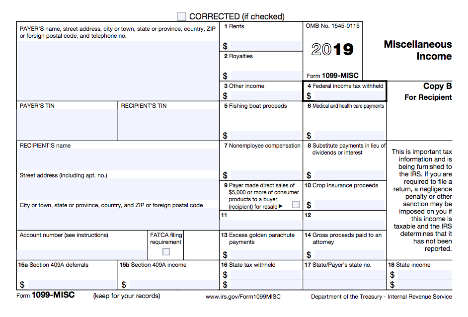 Printable 1099 Tax Forms