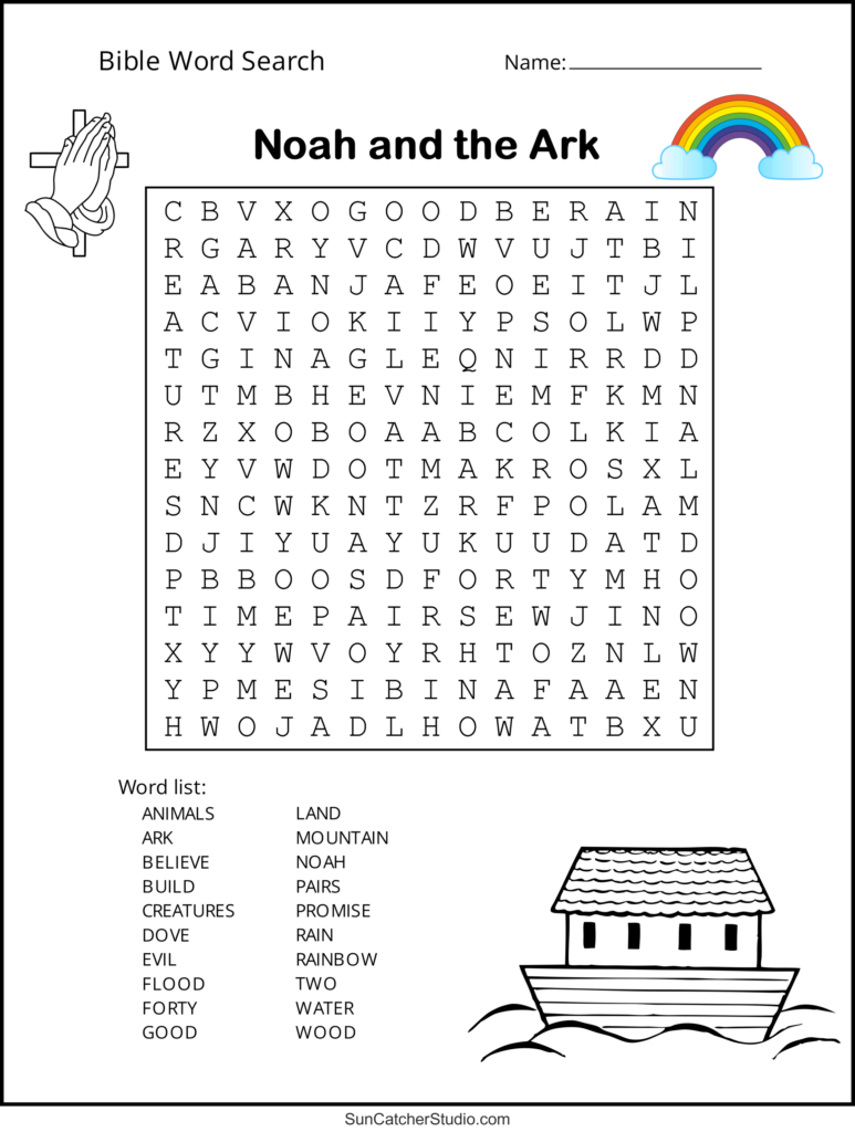 Printable Bible Word Search