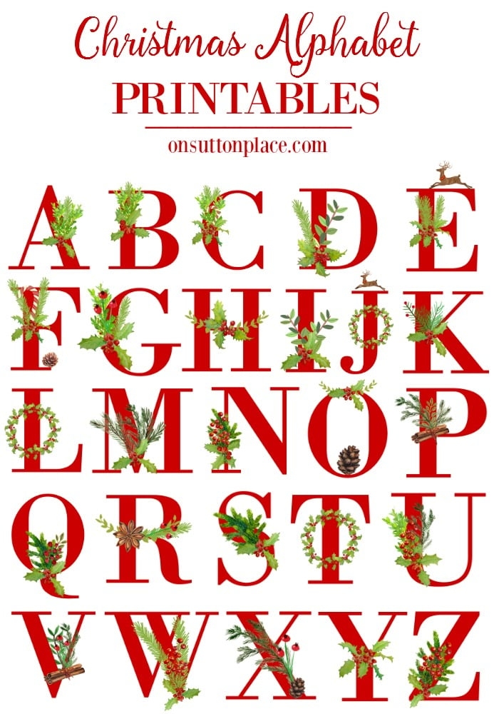 Printable Christmas Alphabet Letters Printable Word Searches